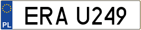 Trailer License Plate